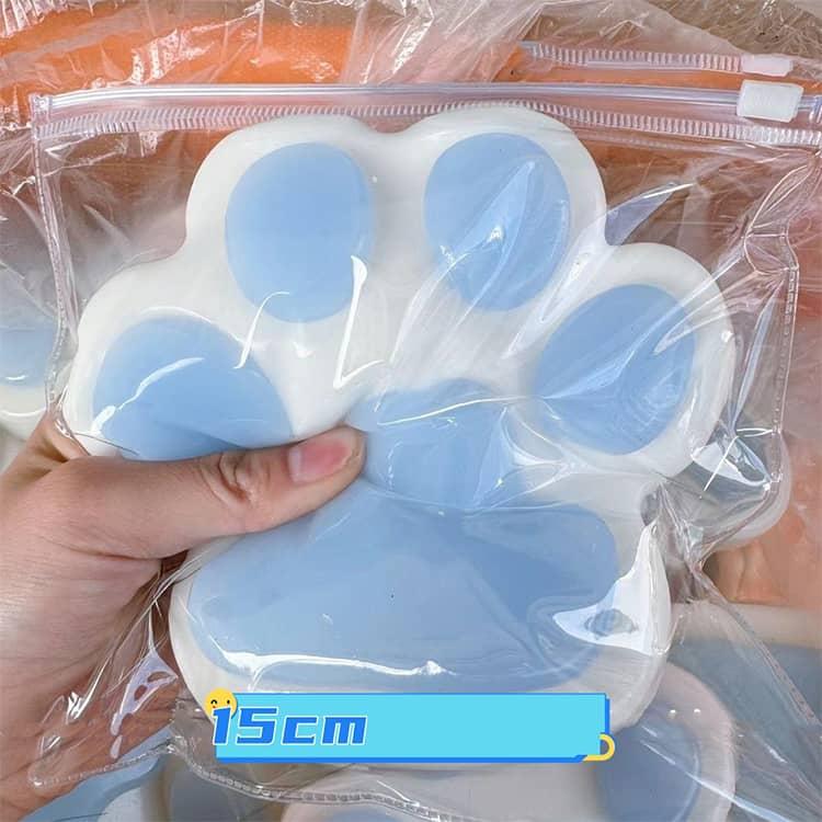 スクイーズ玩具 猫の爪 巨大な肉球 透明な猫の足 スクイーズ もちもち