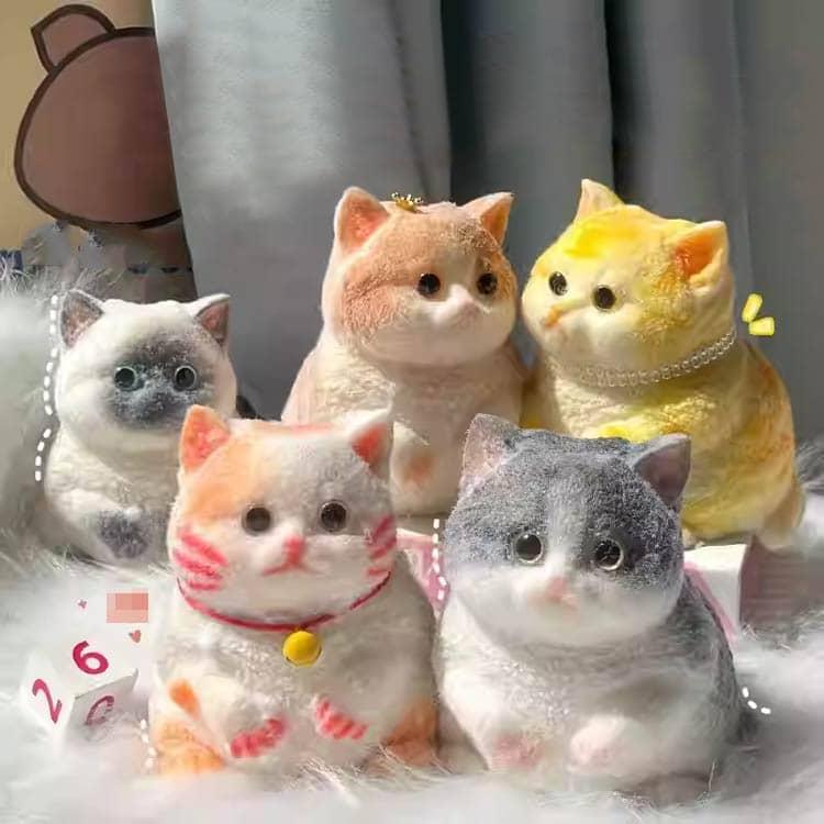 3個セット スクイーズ玩具 スクイーズ 猫 犬 大サイズ 中サイズ 小