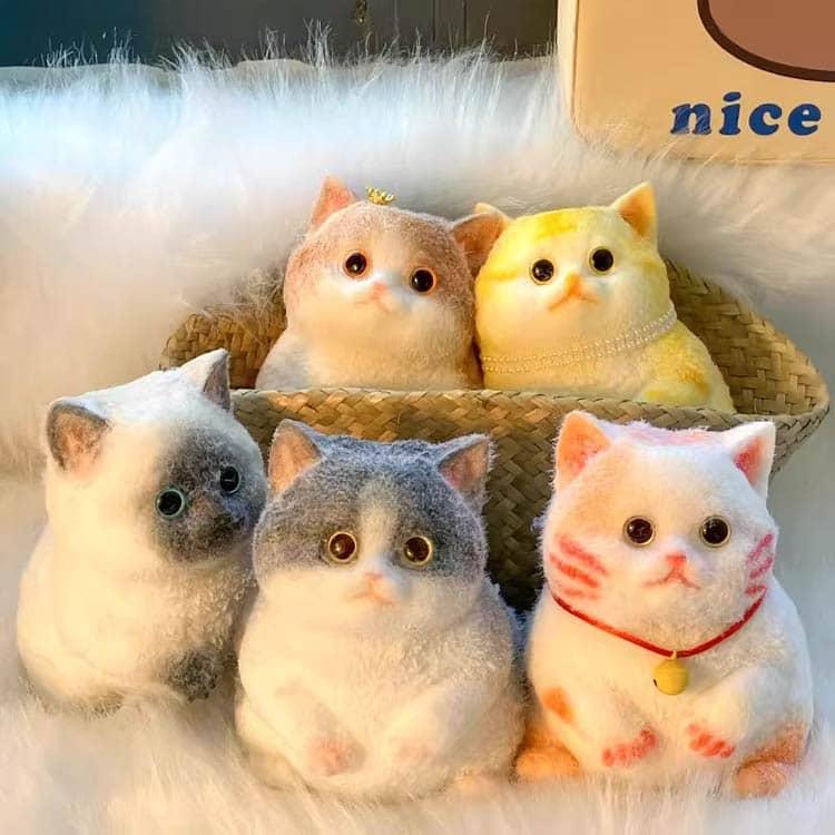 3個セット スクイーズ玩具 スクイーズ 猫 犬 大サイズ 中サイズ 小
