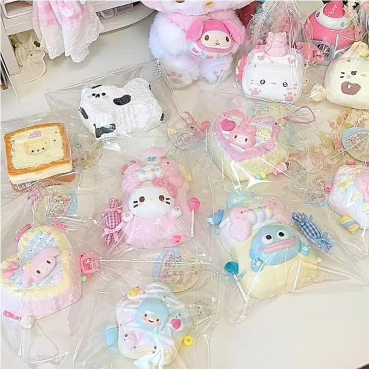 10-12個セット スクイーズ 福袋 肉球 ネコ ねこ ケーキ 食べ物 低反発