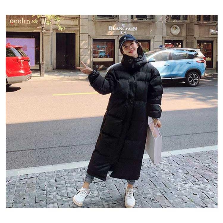 中綿コート ハイネック 膝下丈で保温性抜群 防寒 中綿ジャケット