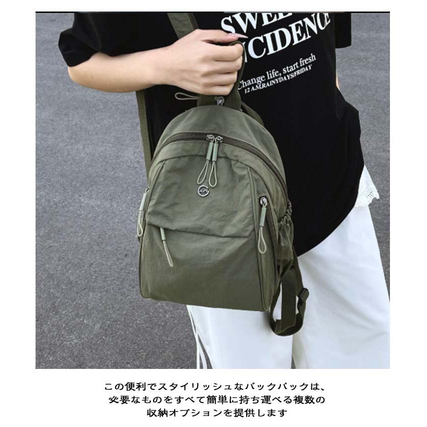 ミニリュック 4WAY 多ポケット ワンショルダー リュックサック 多WAY