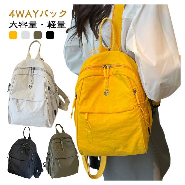ミニリュック 4WAY 多ポケット ワンショルダー リュックサック 多WAY