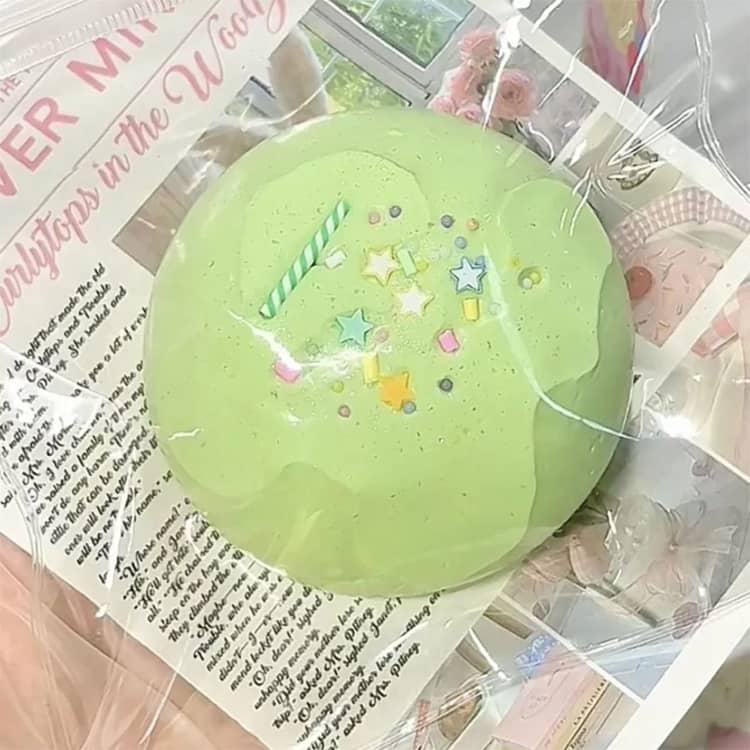 スクイーズ 大福 ケーキスクイーズ おもちゃ 水感スクイーズ 伸縮性の