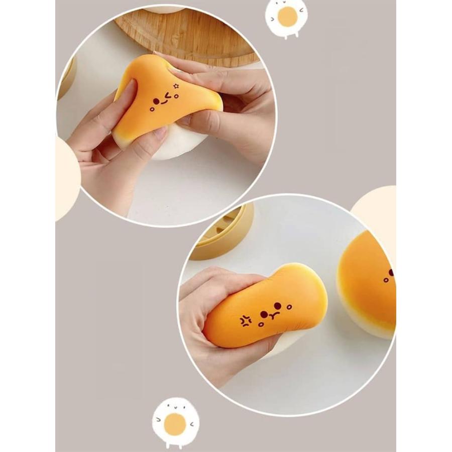 スクイーズ 2個セット メロジョイ 低反発 大福 パン ぷにぷに ふわふわ