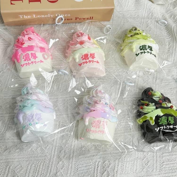 スクイーズ ソフトクリーム ぷにぷに 低反発 メロジョイ 大福 アイス
