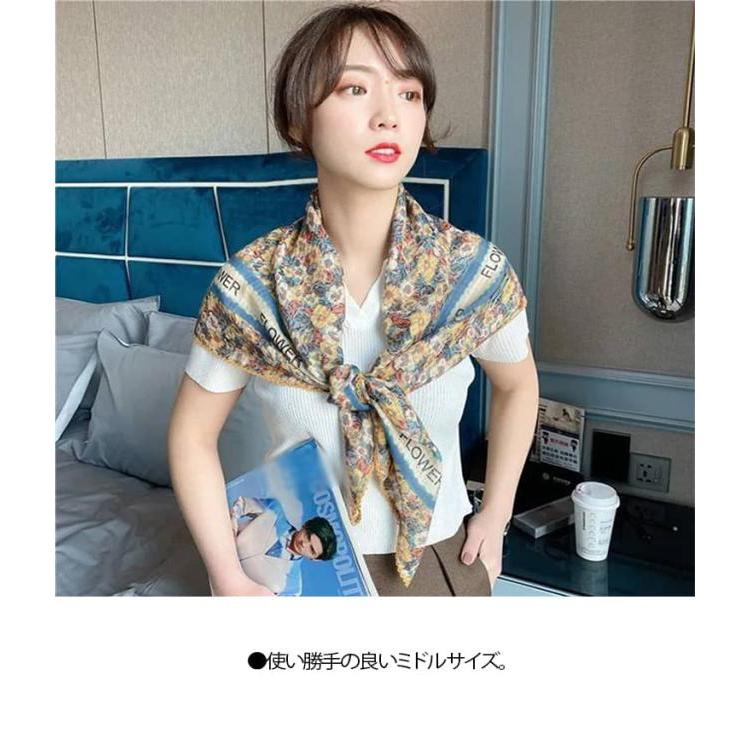 SNSで話題！スカーフ レディース 大判 85*85cm ストール 薄手 春夏