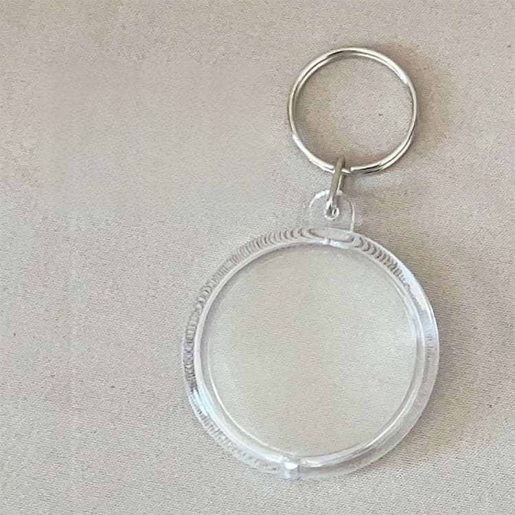10個セット シャカシャカ キーホルダー アクリルケース 透明 空ケース