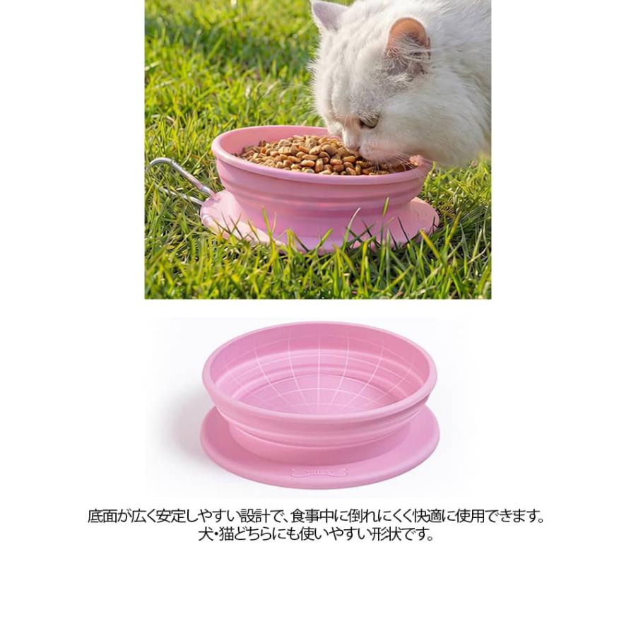 2個セット 折りたたみ ペットボウル シリコンボウル 犬 猫 フード