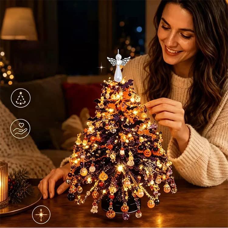 クリスマスツリー 手作りキット DIY ビーズツリー 手芸キット カラー