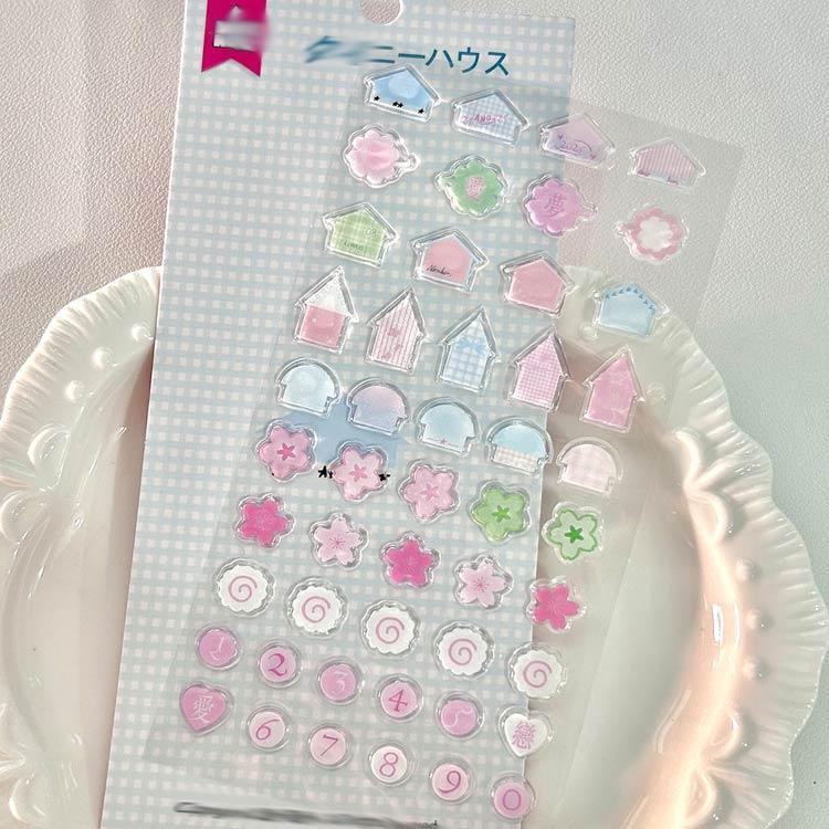 正規品　シール8枚セット ボンボンシール ステッカー 6枚セット かわいい 韓国風 手帳デコ DIY
