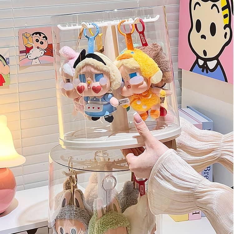 コレクションケース 回転式 防塵 保護ケース 収納ボックス