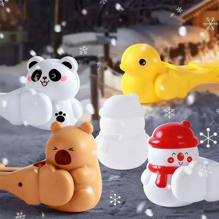 雪玉メーカー 雪玉製造機 スノーボールメーカー 雪だるま カピバラ