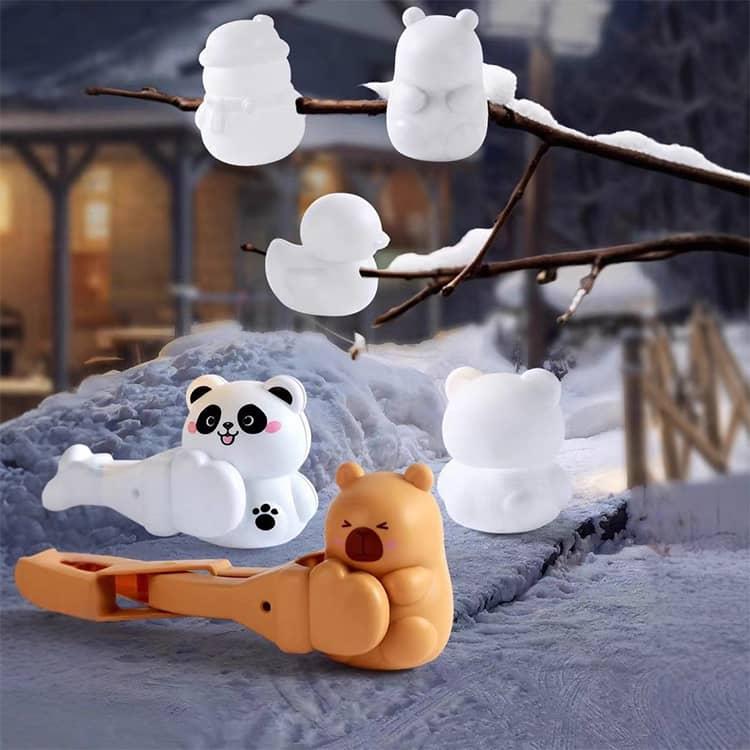 雪玉メーカー 雪玉製造機 スノーボールメーカー 雪だるま カピバラ