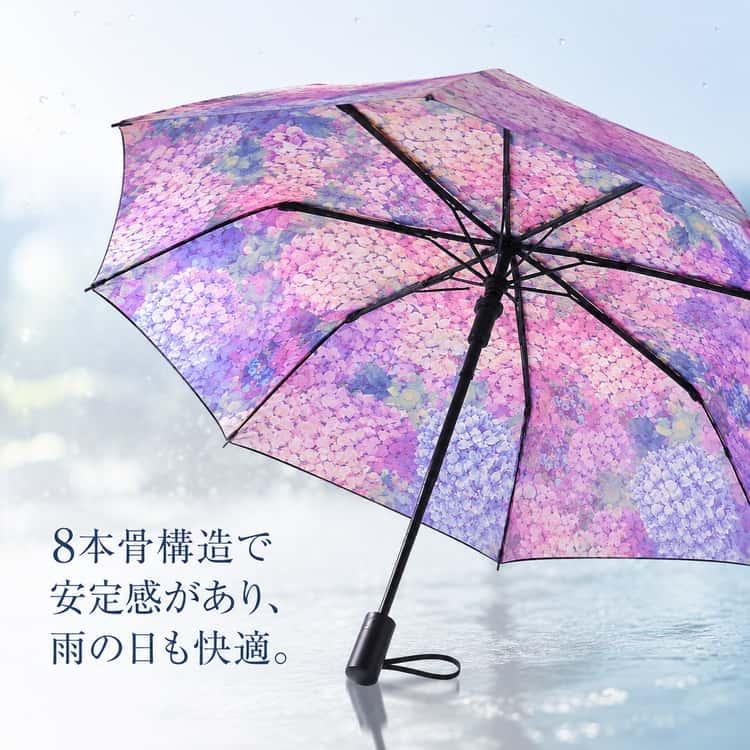 長傘 ビニール傘 透明 クリア あじさい 花柄 蝶柄 ジャンプ傘