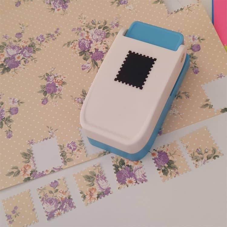 ベネチアン スクエア 手作 ハンドメイド クラフトパンチ 切手風 スクエアパンチ 四角型 紙用 穴あけパンチ 多