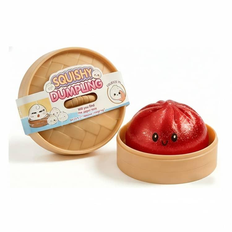 肉まん スクイーズ 玩具 おもちゃ ぷにぷに 水感スクイーズ ストレス