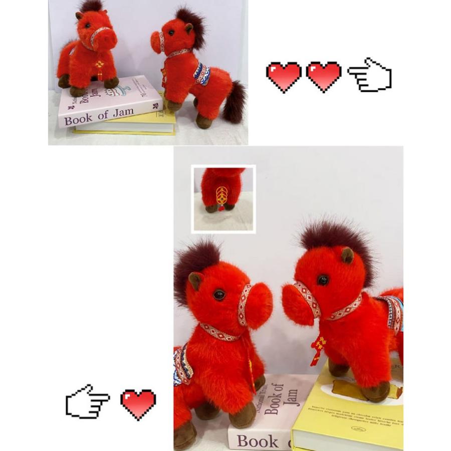 馬 ぬいぐるみ 干支 午年 丙午 マスコット 2026 正月 ふわふわ 可愛い