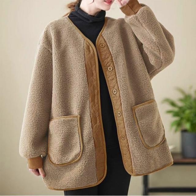 ボアジャケット レディース フリースジャケット 秋 冬 ボアフリース