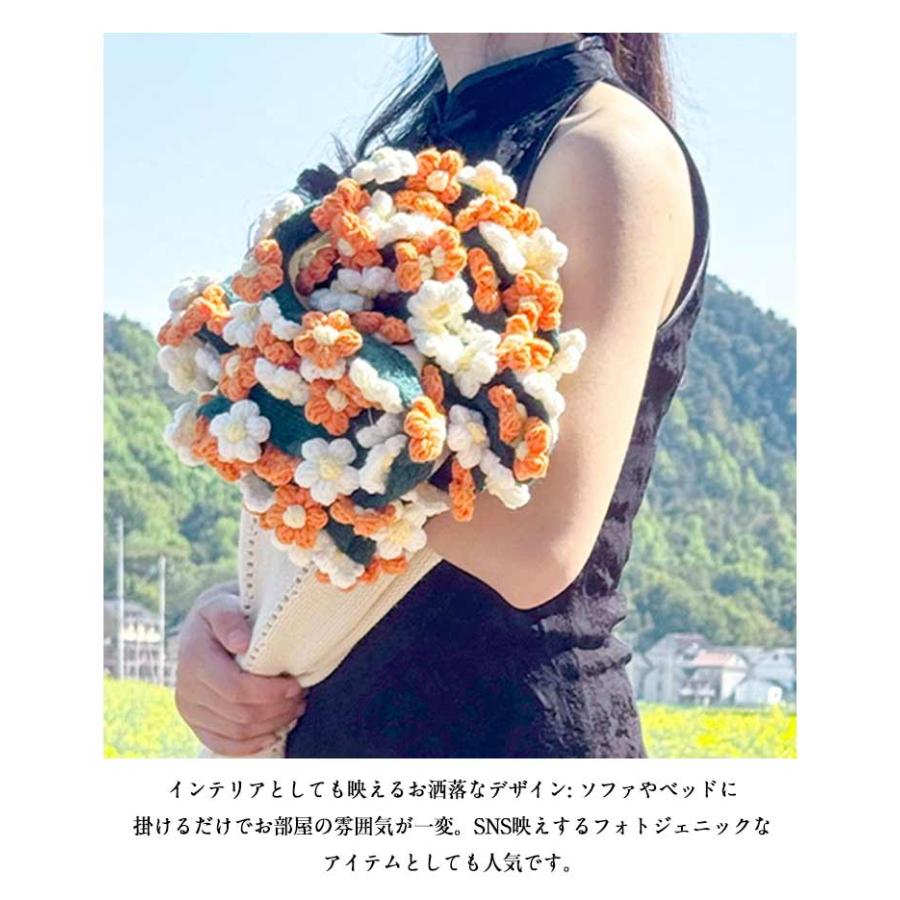花束ブランケット ブーケブランケット 完成品 110cm 約82輪花