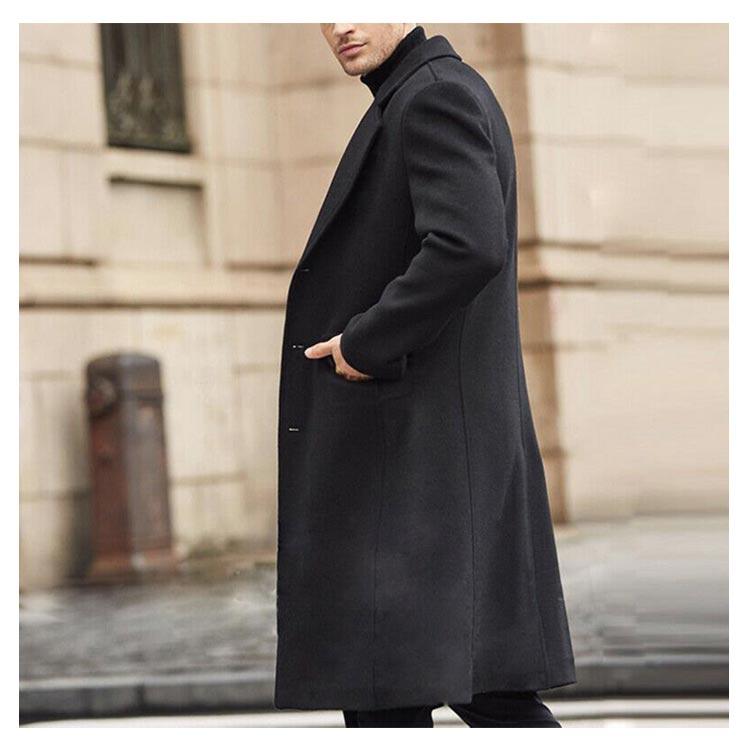 チェスターコート メンズ コート ビジネスコート ミドル丈 裏地付き