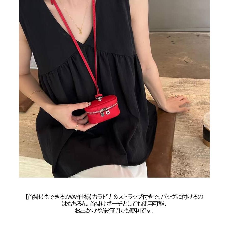 ミニバッグ 高級感 牛革 本革 ポーチ ショルダー チャーム ケース 25 バッグチャーム ポーチ ポーチチャーム 小銭入れ レディース 牛革 小物