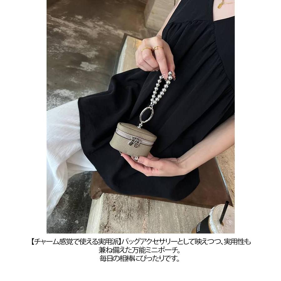 ミニバッグ 高級感 牛革 本革 ポーチ ショルダー チャーム ケース 25 バッグチャーム ポーチ ポーチチャーム 小銭入れ レディース 牛革 小物