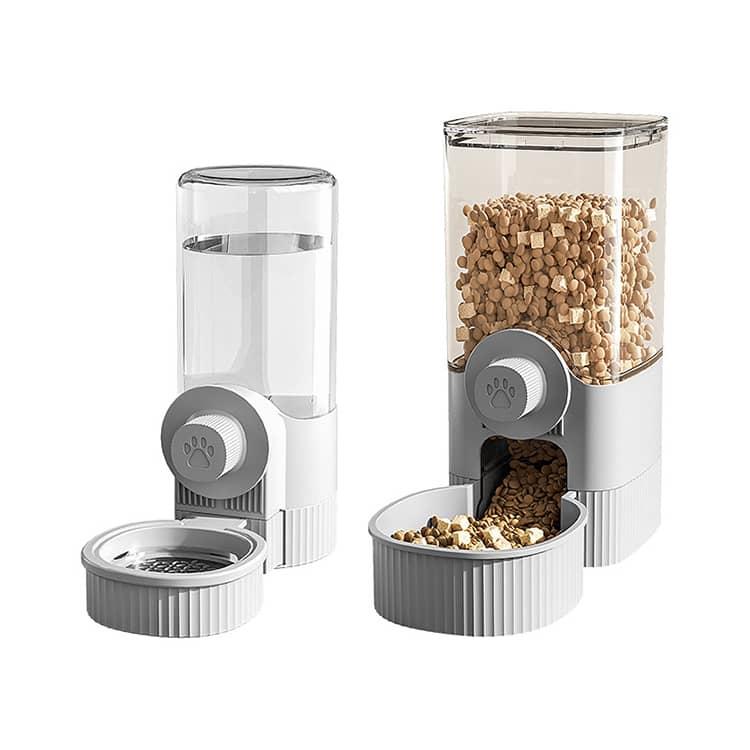ペット給水器 ペット給餌器 セット 猫用 ペット用 2個セット 固定
