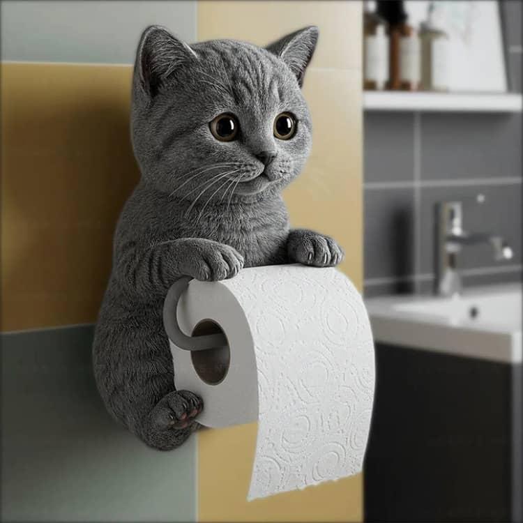 猫のトイレットペーパーホルダー トイレットペーパーホルダー ねこ