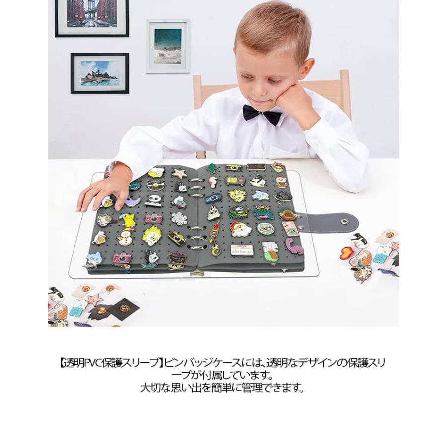 ピンバッジ ケース 缶バッチ ディスプレイホルダー カバー 収納 飾る 6