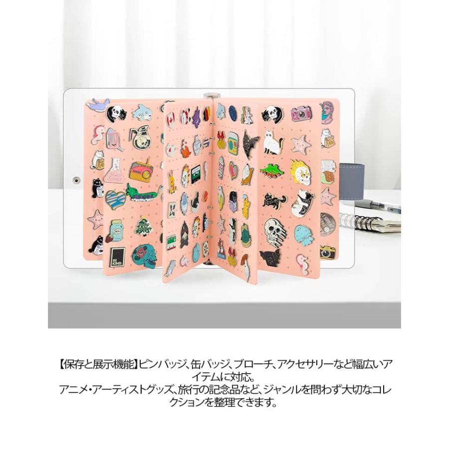ピンバッジ ケース 缶バッチ ディスプレイホルダー カバー 収納 飾る 6