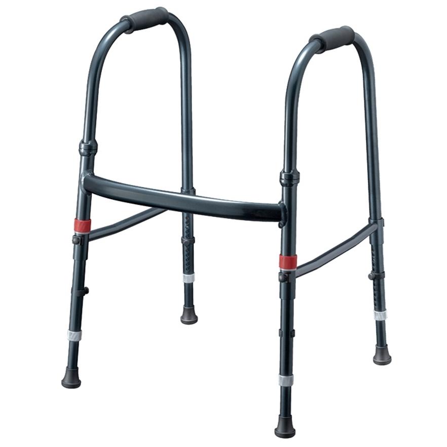 黒いクッション付き歩行器ほぼ新品25日までの出品 田辺プレス) Mgウォーカー4型 IV型 軽量タイプ 歩行器 介護 高齢者