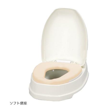 (アロン化成) 安寿 サニタリエース OD 両用式 ソフト便座タイプ ノーマル(補高スペーサー無し) 533-323 補高便座 工事不要 和式 トイレ かぶせる 便座高さ13cm