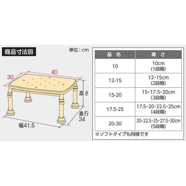 アロン化成) ステンレス製浴槽台R“あしぴた”標準 15-20 滑り止めシート