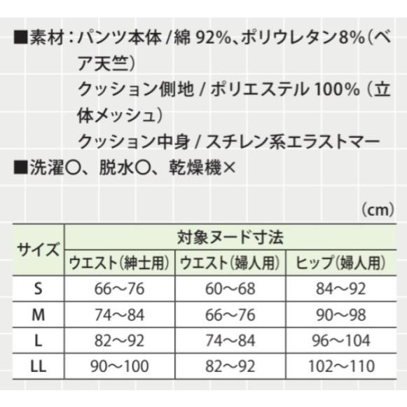 (日本エンゼル) ラ・クッションパンツ婦人用 3904-2 サイズS/M/L クリーム/ピンク 女性用 転倒 大腿骨 保護 骨折 予防 ANGEL | 日本エンゼル | 04