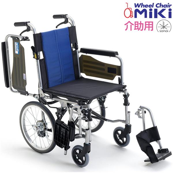 開店祝い ミキ BAL-4 車椅子 介助式 多機能タイプ ノーパンクタイヤ仕様 肘掛跳ね上げ 耐荷重100kg リーズナブル 脚部スイングアウト 記念日 法人宛送料無料 折りたたみ MiKi