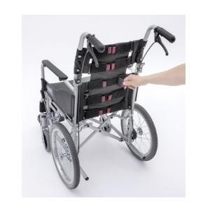 (カワムラサイクル) 車椅子 自走式 バックス BACKS BK22-40SB ノーパンクタイヤ仕様 背張り調整 折りたたみ｜sanai-kaigo2｜04