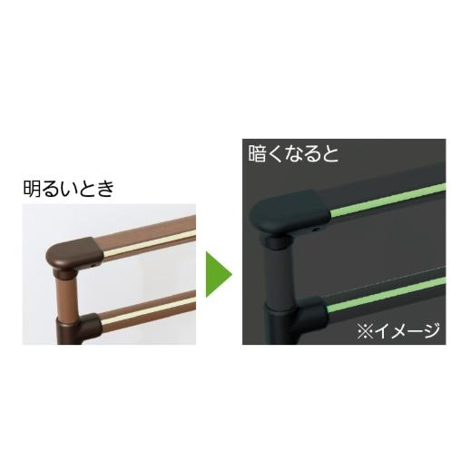 (法人宛先限定) (マツ六) たよレールUPDATE アップデート 2段片手すり マルチプレート BZU-06 040-4756 置き型 置くだけ 手すり 工事不要 簡単設置_3
