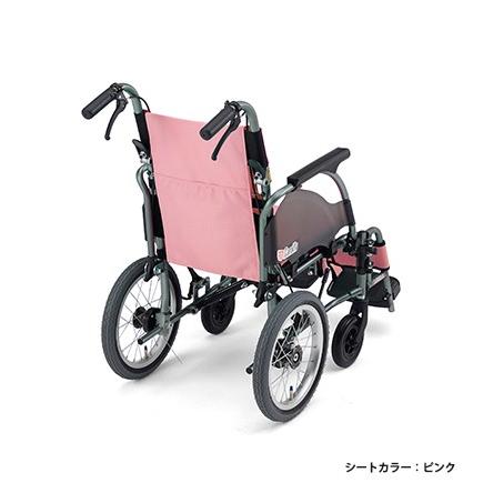 (ミキ) 介助式車椅子 軽量 コンパクト 低床タイプ カルッタ CRT-4Lo 足こぎ 肘掛跳ね上げ 折りたたみ おしゃれ 小型 高齢者｜sanai-kaigo2｜02