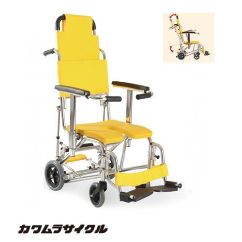 (カワムラサイクル) KS11-PF/ST クリありシート シャワーキャリー ティルト・リクライニング 介助式 車椅子 入浴 お風呂 シャワー用