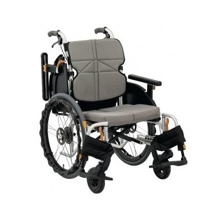 (松永製作所) ネクストコア ミニモ NEXT-50B NEXT-50B HB 車椅子 自走式 低床モジュール 足こぎ クッション付 折りたたみ 座り心地 法人宛送料無料
