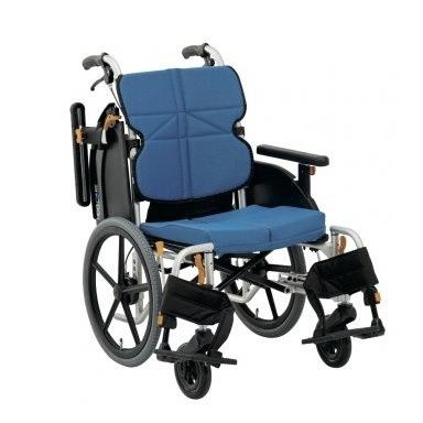 MATSUNAGA - (松永製造所) ネクストコア ミニモ 片肌脱ぐ型 NEXT-60B 車いす 片肌脱ぐ式 低床モデュール 大気圏タイアいたし方 座布団付 折りたたみ 座り気味合い ダイエット、健康-車椅子
