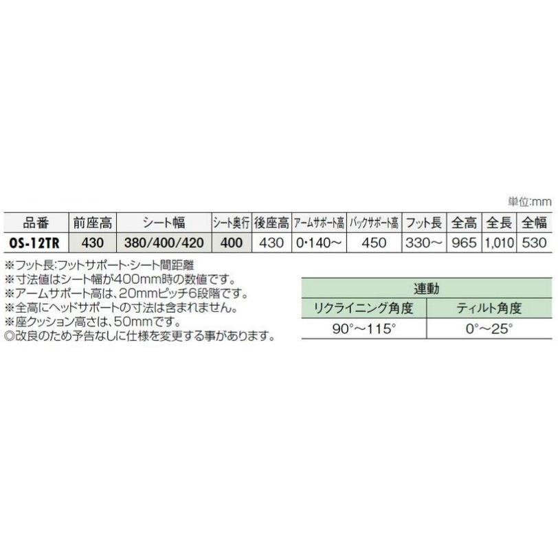 正規品 (松永製作所) オアシス OS-12TR ティルト&リクライニング連動式車椅子 介助式 コンパクト クッション付 折りたたみ 法人宛送料無料 【G1459005528】(52650円)