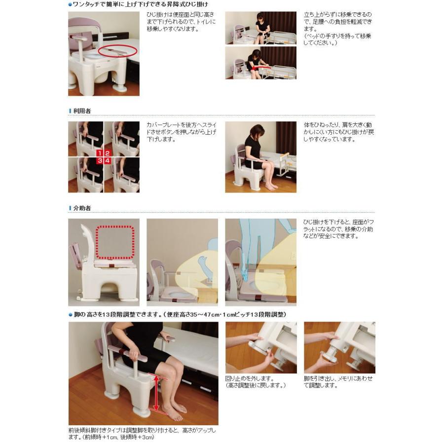 Panasonic（パナソニック） ポータブルトイレ 座楽 ラフィーネ 脱臭