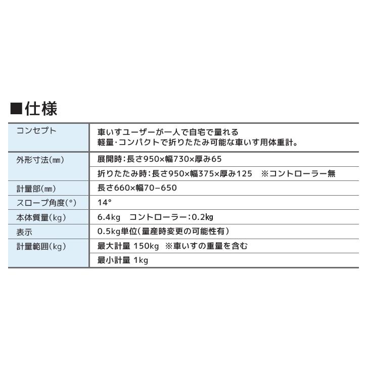 (ミキ) 家庭用車いす体重計 くるタイ SCL-WP1 簡易計測 自宅 施設 デイサービス 病院_5