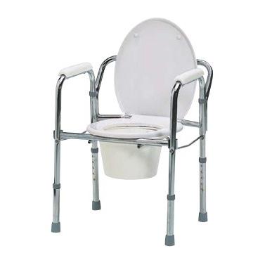 日進医療器) 折りたたみ式トイレチェア TY524 ポータブルトイレ 簡易