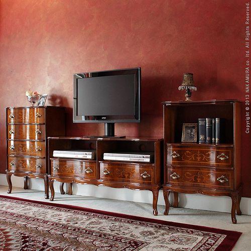イタリア 家具 ヴェローナクラシック 猫脚テレビボード W110cm 猫脚