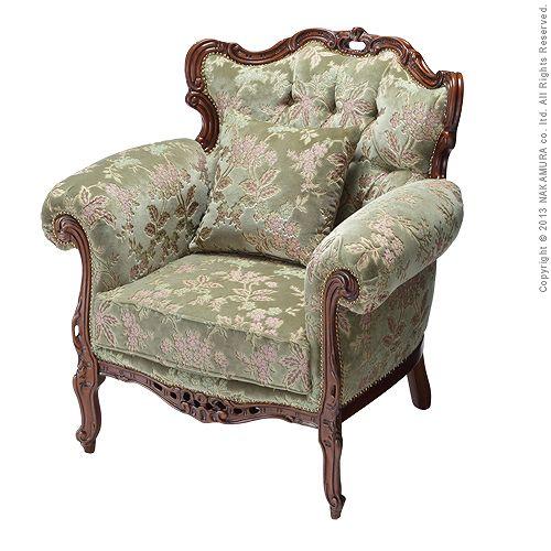 イタリア 家具 ヴェローナクラシック ソファ-金華山（1人掛） 猫脚 輸入家具 アンティーク風 イタリア製 おしゃれ 高級感 木製 天然木 リモート 在宅_2