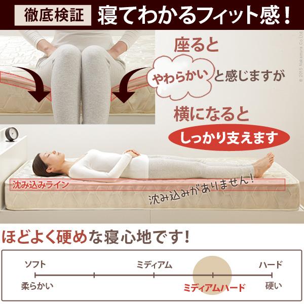 ベッド 寝具 ポケットコイルスプリングマットレス ダブル マットレスのみ ポケットコイル 高密度 通気性 体圧分散 ロール式梱包 新生活_2