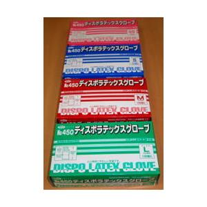 使い捨て手袋 ゴム手袋 ラテックス NO.450ラテックスグローブ 粉付 4サイズ エブノNO.450ラテックスグローブ 粉付｜sanai-netshop